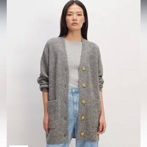 Everlane Alpaca Oversized Pocket Cardigan 🦙🤍